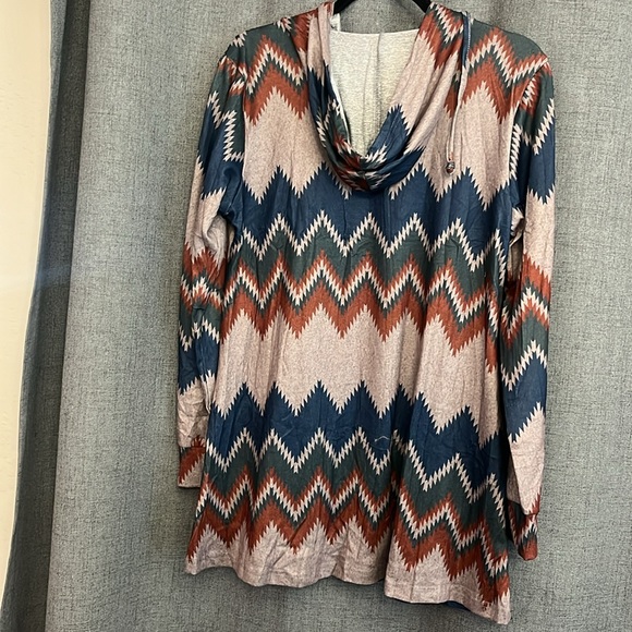 Miusey Womens Zip Up Long Hoodie Jacket Lightweight Tunic Sweatshirt - Picture 5 of 5